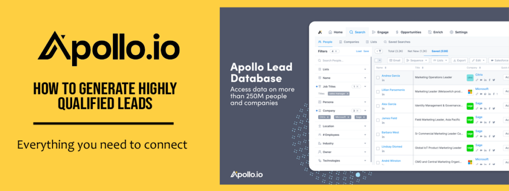 Generate Highly Qualified Leads with Apollo.io