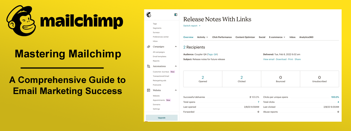 Mastering Mailchimp: A Comprehensive Guide to Email Marketing Success