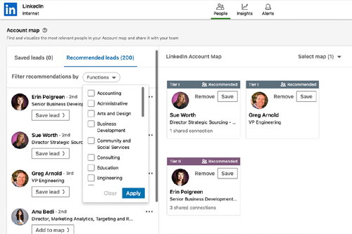 LinkedIn Familiarizing Sales Navigator Features