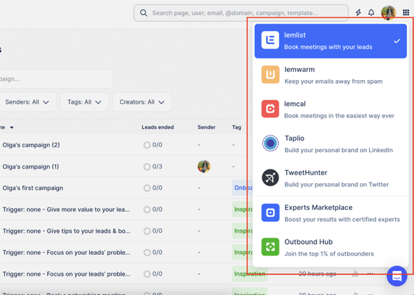 Using Lemlist’s Automation Features