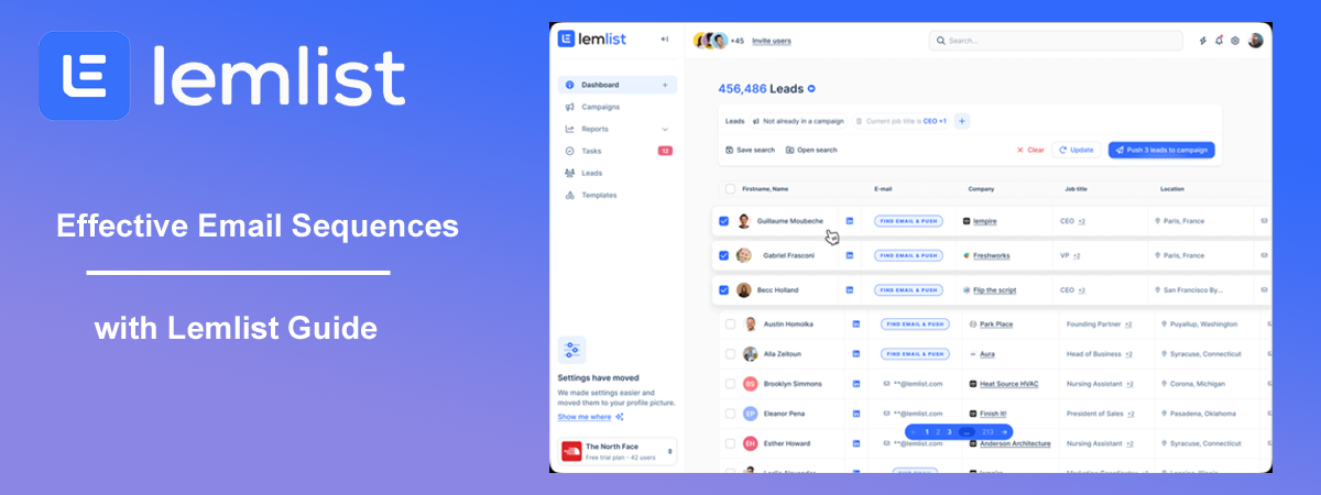 Creating Effective Email Sequences with Lemlist: A Step-by-Step Guide